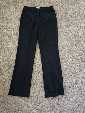 metrostyle Black Straight-Leg Dress Trousers